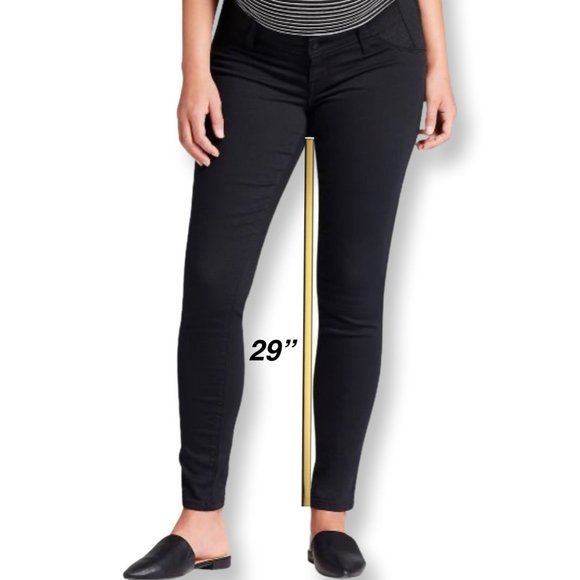 Isabel Maternity - Inset Panel Skinny Maternity Jeans - Size 4/27 - Black Color - Picture 5 of 10